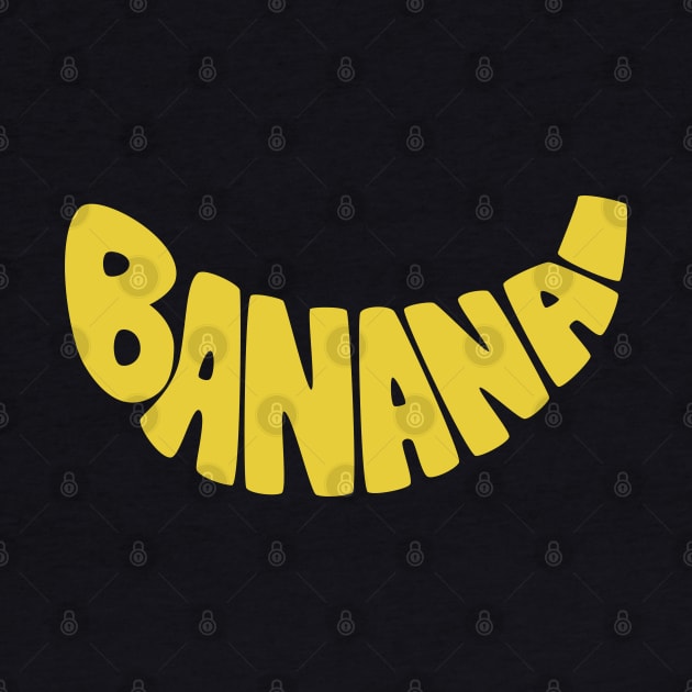 Banana Typography, Hand Drawn © GraphicLoveShop by GraphicLoveShop